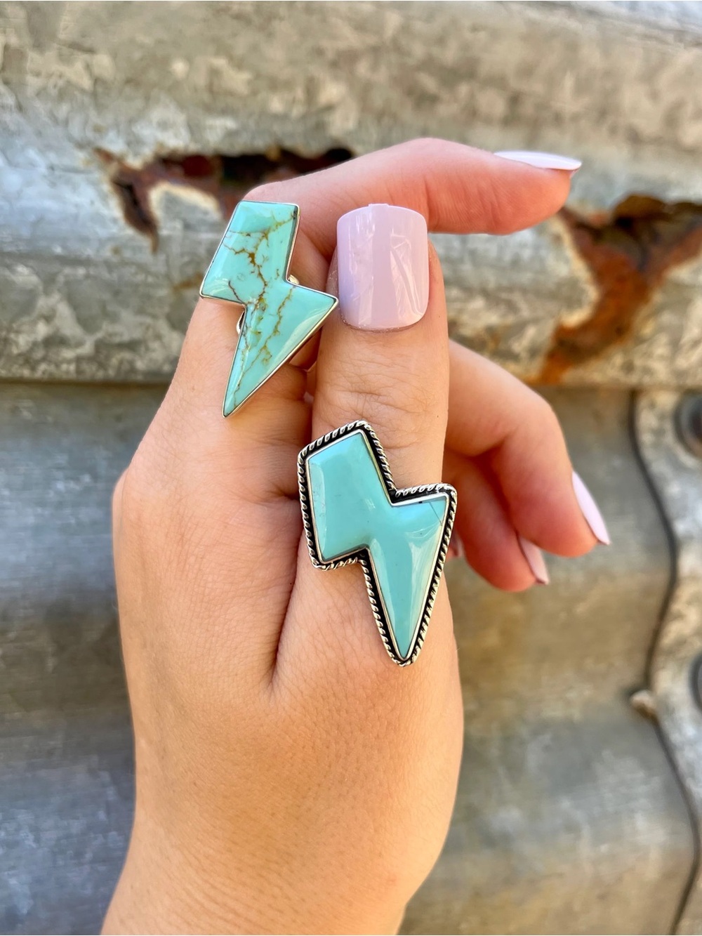 NWT - Bolt Turquoise Stone - Adjustable Ring
